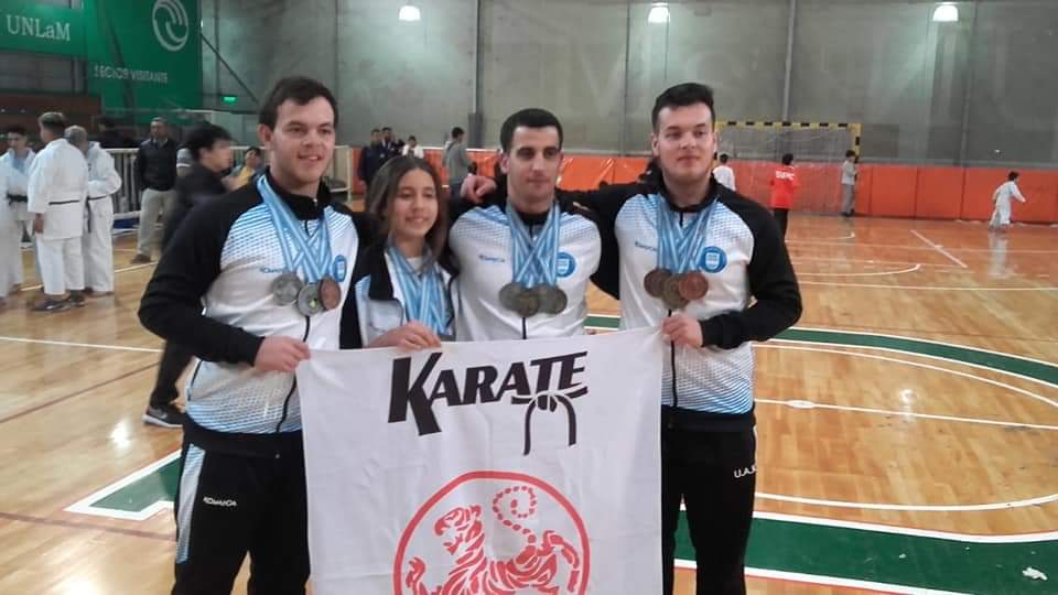 Cuatro funeses se lucieron en el Sudamericano y Panamericano de Karate