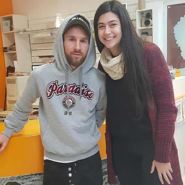 Furor en el centro de Funes por una visita inesperada de Messi