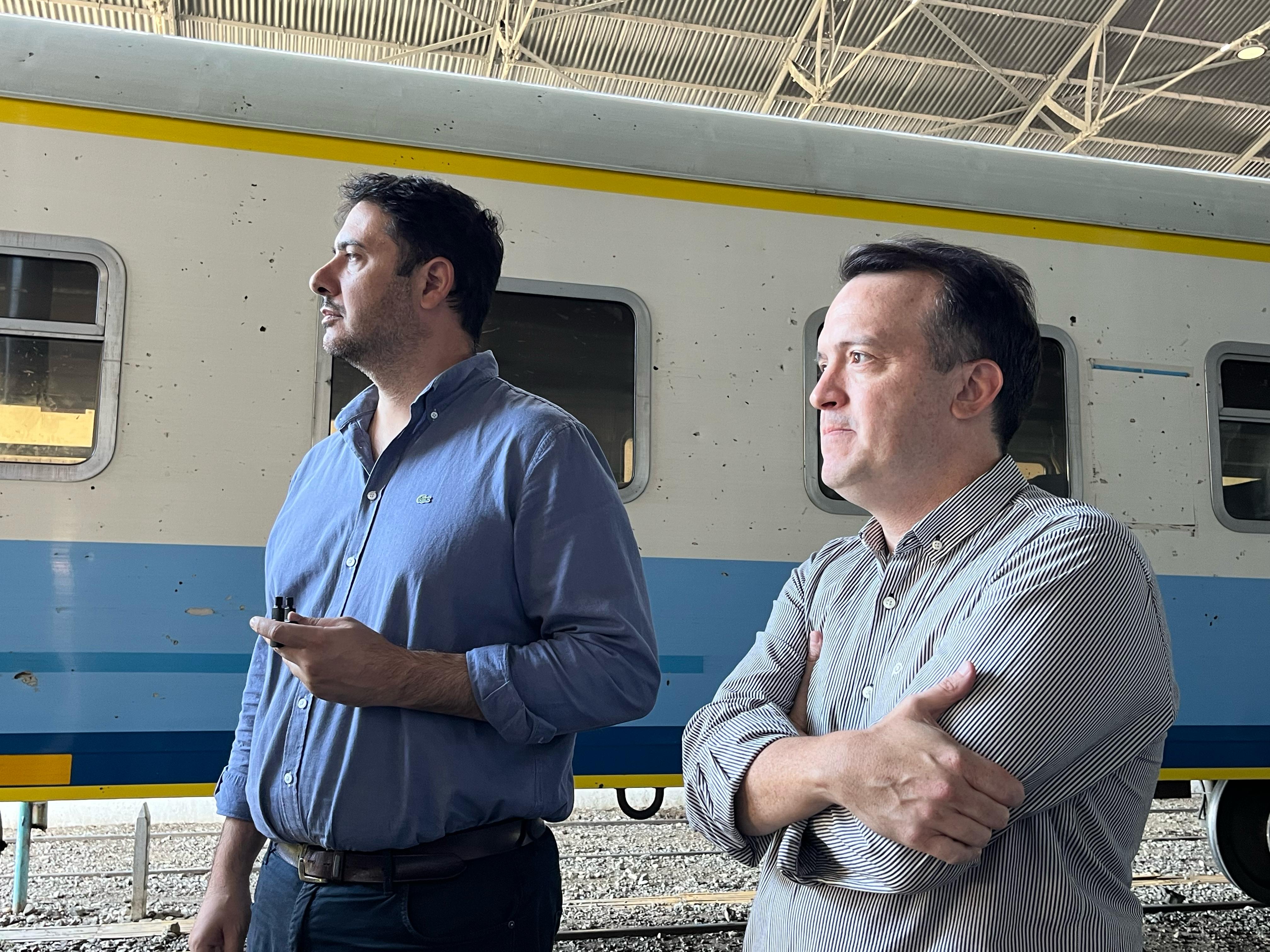 Matías Chale y el diputado provincial Joaquín Blanco