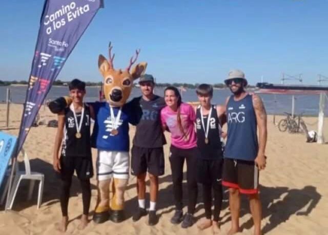 Funense gritó campeón en beach volley y viajará a Mar del Plata para disputar los Juegos Evita 