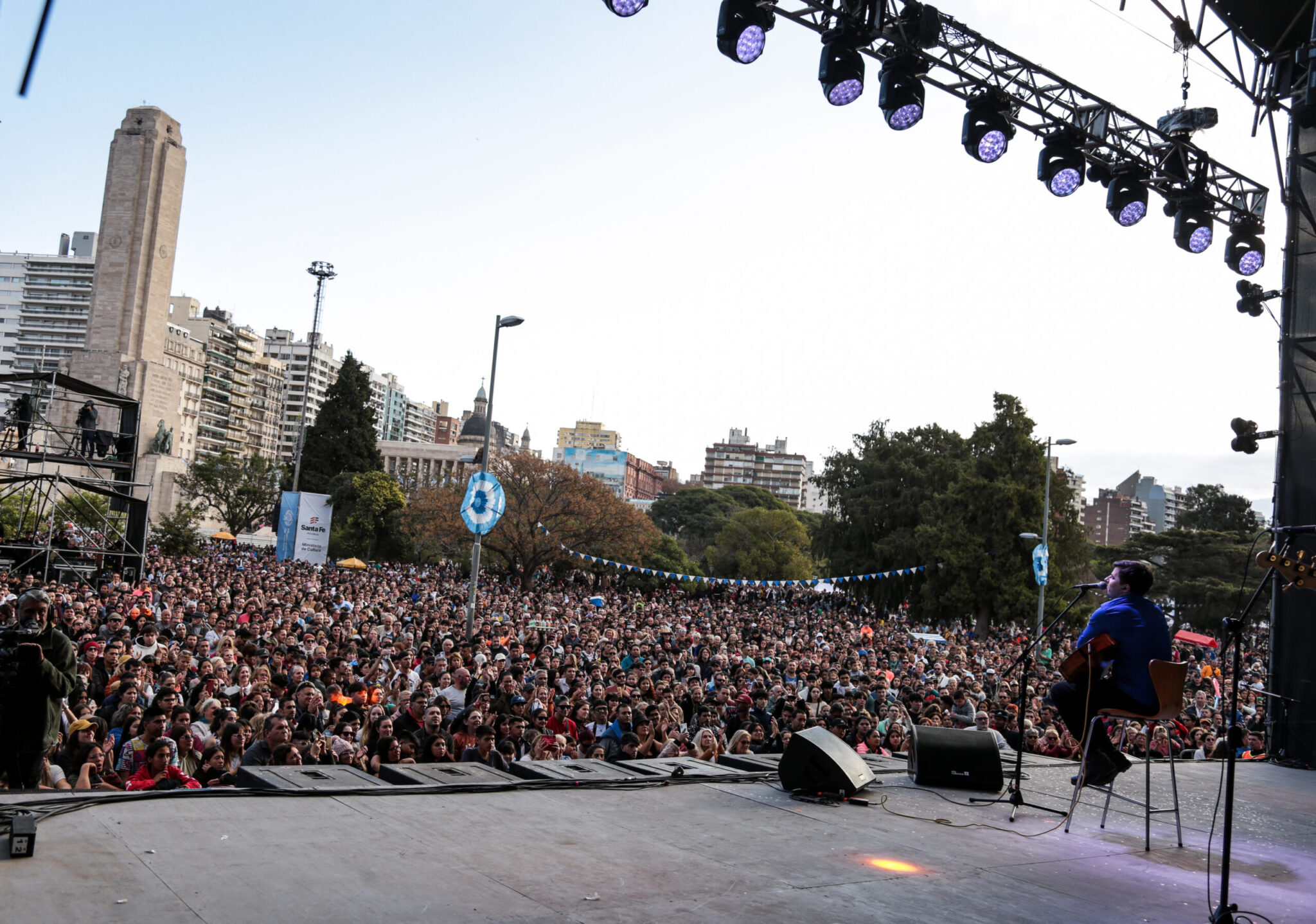 Juegos Suramericanos: reprograman la fiesta de celebración de la cuenta regresiva en el Monumento