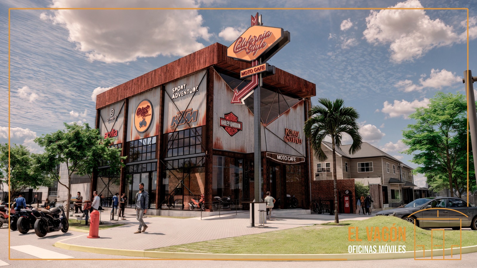 Harley Davidson pisa el acelerador y avanza con su desembarco en Funes: las imágenes del exclusivo proyecto